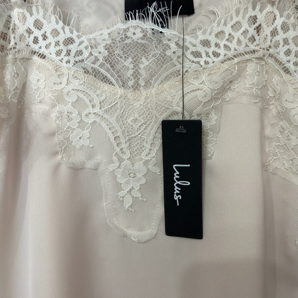 Lulus Maddox Ivory Satin Lace Cami - Picture 5 of 5